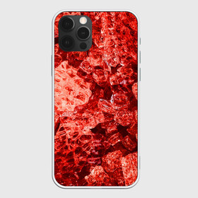 Чехол для iPhone 12 Pro Max с принтом RED-Style в Санкт-Петербурге, Силикон |  | abstraction | crystals | red | shapes | shards | shine | texture | абстракция | блеск | красный | кристалы | осколки | текстура | формы