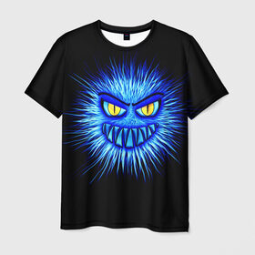 Мужская футболка 3D с принтом Злой вирус в Санкт-Петербурге, 100% полиэфир | прямой крой, круглый вырез горловины, длина до линии бедер | бактерия | вирус | злость | инфекция | коронавирус