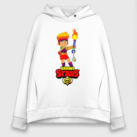 Женское худи Oversize хлопок с принтом Brawl Stars Amber в Санкт-Петербурге, френч-терри — 70% хлопок, 30% полиэстер. Мягкий теплый начес внутри —100% хлопок | боковые карманы, эластичные манжеты и нижняя кромка, капюшон на магнитной кнопке | amber | crow | leon | logo game | nita | sandy | spike | surge | амбер | бравл старс | бравлер | браво | герои | девочкам | детям | легендарный | леон | логотипы игр | мальчикам | огненный | огонь | пламя | сенди | спраут | чер