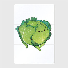 Магнитный плакат 2Х3 с принтом Симпатичная капуста в Санкт-Петербурге, Полимерный материал с магнитным слоем | 6 деталей размером 9*9 см | Тематика изображения на принте: арт | капуста | милая капуста | мило | милота | овощ | овощи | рисунок | свежие овощи | свежий овощ | свежий продукт