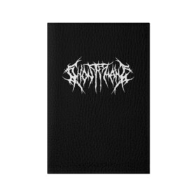 Обложка для паспорта матовая кожа с принтом GHOSTEMANE (НА СПИНЕ) в Санкт-Петербурге, натуральная матовая кожа | размер 19,3 х 13,7 см; прозрачные пластиковые крепления | Тематика изображения на принте: america | eric whitney | ghostemane | trash | usa | америка | сша | треш