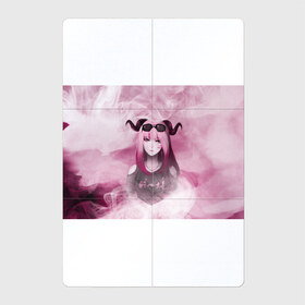 Магнитный плакат 2Х3 с принтом Девушка демон в Санкт-Петербурге, Полимерный материал с магнитным слоем | 6 деталей размером 9*9 см | demon | girl | акума | девушка | демон | очки | рога