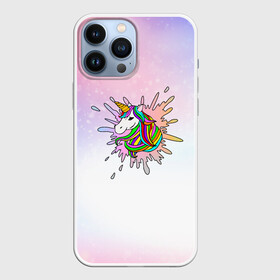 Чехол для iPhone 13 Pro Max с принтом Единорог красочный в Санкт-Петербурге,  |  | unikorn | единорог | единорожка | конь | радуга | рог | цветной