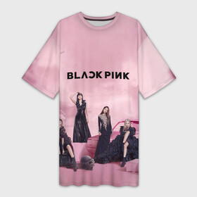 Платье-футболка 3D с принтом BLACKPINK x PUBG в Санкт-Петербурге,  |  | black | blackpink | chae | jennie | jisoo | kim | kpop | lalisa | lisa | manoban | park | pink | pubg | rose | young | дженни | джису | ён | ким | лалиса | лиса | манобан | пак | пубг | розэ | че