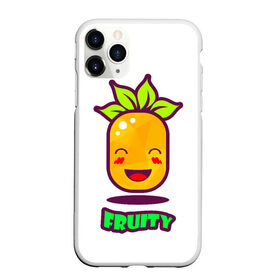 Чехол для iPhone 11 Pro Max матовый с принтом Fruity в Санкт-Петербурге, Силикон |  | fruit | ананас | вкусно | сладость | фрукты