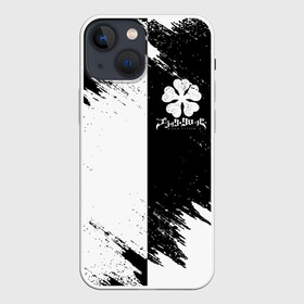 Чехол для iPhone 13 mini с принтом Черный Клевер инверсированный фон в Санкт-Петербурге,  |  | asta | black bull | black clover | bull | clover | аста | бык | клевер | чёрный бык | чёрный клевер