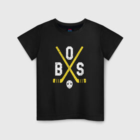 Детская футболка хлопок с принтом Boston Bruins в Санкт-Петербурге, 100% хлопок | круглый вырез горловины, полуприлегающий силуэт, длина до линии бедер | boston | boston bruins | bruins | hockey | nhl | usa | бостон | бостон брюинз | нхл | спорт | сша | хоккей | шайба