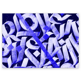 Поздравительная открытка с принтом Graffiti в Санкт-Петербурге, 100% бумага | плотность бумаги 280 г/м2, матовая, на обратной стороне линовка и место для марки
 | Тематика изображения на принте: abstraction | art | graffiti | labels | letters | multi colored | paint | surface | texture | абстракция | арт | буквы | граффити | краска | надписи | поверхность | разноцветный | текстура