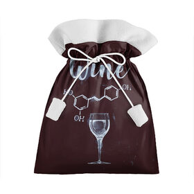 Подарочный 3D мешок с принтом Формула Винишка в Санкт-Петербурге, 100% полиэстер | Размер: 29*39 см | Тематика изображения на принте: wine | винишко | вино | виски | девичник
