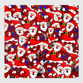 Магнитный плакат 3Х3 с принтом Русский Санта Клаус в Санкт-Петербурге, Полимерный материал с магнитным слоем | 9 деталей размером 9*9 см | арт | герой ссср | дед мороз | мультфильм ссср | мультфильмы ссср | новый год | рисунок | рождество | санта клаус
