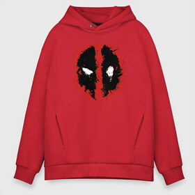 Мужское худи Oversize хлопок с принтом Deadpool logo в Санкт-Петербурге, френч-терри — 70% хлопок, 30% полиэстер. Мягкий теплый начес внутри —100% хлопок | боковые карманы, эластичные манжеты и нижняя кромка, капюшон на магнитной кнопке | Тематика изображения на принте: deadpool | logo | marvel | mutant | vdshardan | wade wilson | болтливый наемник | вэйд вилсон | дадпул | дедпул | дэдпул | дэтпул | комиксы | логотип | марвел | мутант | супергерой | уэйд уилсон