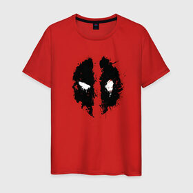 Мужская футболка хлопок с принтом Deadpool logo в Санкт-Петербурге, 100% хлопок | прямой крой, круглый вырез горловины, длина до линии бедер, слегка спущенное плечо. | deadpool | logo | marvel | mutant | vdshardan | wade wilson | болтливый наемник | вэйд вилсон | дадпул | дедпул | дэдпул | дэтпул | комиксы | логотип | марвел | мутант | супергерой | уэйд уилсон