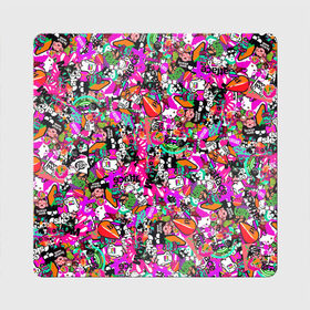 Магнит виниловый Квадрат с принтом $-tickers в Санкт-Петербурге, полимерный материал с магнитным слоем | размер 9*9 см, закругленные углы | abstraction | background | colorful | jdm | sticker | stickers | style | texture | абстракция | наклейки | разноцветный | стикер | стиль | текстура | фон