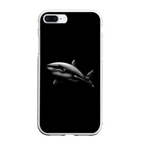 Чехол для iPhone 7Plus/8 Plus матовый с принтом Акула в Санкт-Петербурге, Силикон | Область печати: задняя сторона чехла, без боковых панелей | акула | акулы | морские животные | рыбы | хищники
