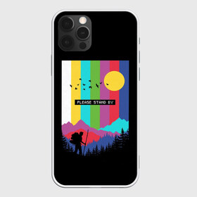 Чехол для iPhone 12 Pro Max с принтом ПОЖАЛУЙСТА ПОДОЖДИТЕ в Санкт-Петербурге, Силикон |  | Тематика изображения на принте: горы | прикольная надпись | путешествие | солнце