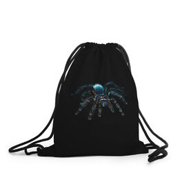 Рюкзак-мешок 3D с принтом Паук в Санкт-Петербурге, 100% полиэстер | плотность ткани — 200 г/м2, размер — 35 х 45 см; лямки — толстые шнурки, застежка на шнуровке, без карманов и подкладки | насекомые | паук | паук птицеед | пауки | тарантул