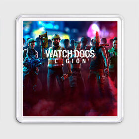 Магнит 55*55 с принтом Watch Dogs: Legion. в Санкт-Петербурге, Пластик | Размер: 65*65 мм; Размер печати: 55*55 мм | Тематика изображения на принте: 