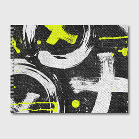 Альбом для рисования с принтом Grunge Texture в Санкт-Петербурге, 100% бумага
 | матовая бумага, плотность 200 мг. | Тематика изображения на принте: art | background | cross | grunge | paint | strokes | texture | арт | гранж | краска | крест | мазки | текстура | фон