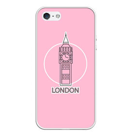 Чехол для iPhone 5/5S матовый с принтом Биг Бен, Лондон, London в Санкт-Петербурге, Силикон | Область печати: задняя сторона чехла, без боковых панелей | big ben | clock | england | europe | london | pink | travel | англия | башня | башня елизаветы | биг бен | великобритания | европа | иконка | круг | лондон | надпись | путешествия | розовый | символ | часы