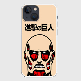 Чехол для iPhone 13 mini с принтом Безкожный Титан. ATTACK ON TITAN в Санкт-Петербурге,  |  | anime | attack on titan | аниме | армин арлерт | атак он титан | атака на титанов | атака титанов | великаны | гарнизон | колоссальный | леви | легион разведки | лого | манга | микаса аккерман | разведкорпус