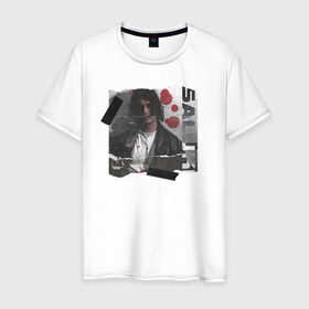 Мужская футболка хлопок с принтом SALUKI в Санкт-Петербурге, 100% хлопок | прямой крой, круглый вырез горловины, длина до линии бедер, слегка спущенное плечо. | rap | saluki | saluki rap | рэп | рэпер | салюки