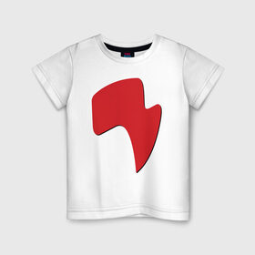 Детская футболка хлопок с принтом огонёк red в Санкт-Петербурге, 100% хлопок | круглый вырез горловины, полуприлегающий силуэт, длина до линии бедер | drive | drive fitness | драйв | драйв фитнес