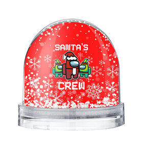 Снежный шар с принтом SANTAS CREW. в Санкт-Петербурге, Пластик | Изображение внутри шара печатается на глянцевой фотобумаге с двух сторон | 