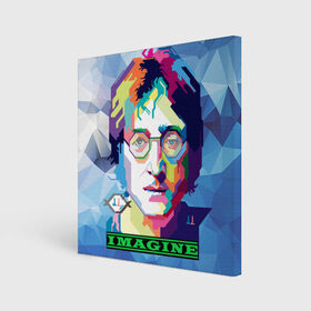 Холст квадратный с принтом Джон Леннон Imagine в Санкт-Петербурге, 100% ПВХ |  | beatles | imagine | john | lennon | the beatles | битлз | битлы | группа | джон | купить | леннон | леннона | очки | рок н ролл | с группы | хиппи