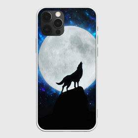 Чехол для iPhone 12 Pro Max с принтом Волк воющий на луну в Санкт-Петербурге, Силикон |  | wolf | волк | волки | волчица | животные | одинокий волк