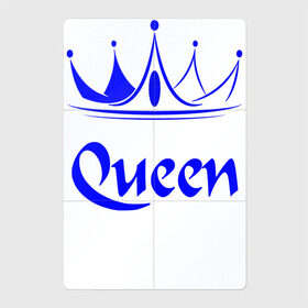 Магнитный плакат 2Х3 с принтом Queen в Санкт-Петербурге, Полимерный материал с магнитным слоем | 6 деталей размером 9*9 см | blue crown | crown | crown print | queen | queen lettering | queen print | королева | корона | надпись королева | принт королева | принт короны | синяя корона