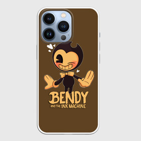 Чехол для iPhone 13 Pro с принтом Bendy And The Ink Machine в Санкт-Петербурге,  |  | bendy | bendy and the ink machine | бенди | бени | бенни | бэнди | детская | детям | игра | капли | компьютерная игра | краска | машина | подтеки | ужастик | чернила | чернильная