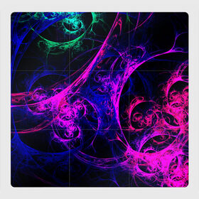 Магнитный плакат 3Х3 с принтом GambaTR в Санкт-Петербурге, Полимерный материал с магнитным слоем | 9 деталей размером 9*9 см | abstraction | colorful | dark | fractal | glow | patterns | shapes | tangled | texture | абстракция | запутанный | разноцветный | свечение | текстура | темный | узоры | формы | фрактал