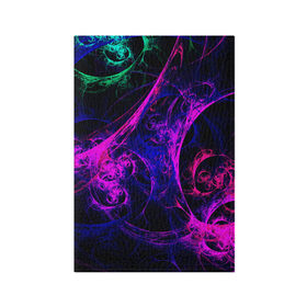 Обложка для паспорта матовая кожа с принтом GambaTR в Санкт-Петербурге, натуральная матовая кожа | размер 19,3 х 13,7 см; прозрачные пластиковые крепления | abstraction | colorful | dark | fractal | glow | patterns | shapes | tangled | texture | абстракция | запутанный | разноцветный | свечение | текстура | темный | узоры | формы | фрактал