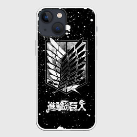 Чехол для iPhone 13 mini с принтом ATTACK ON TITAN логотип с каплями в Санкт-Петербурге,  |  | anime | attack on titan | аниме | армин арлерт | атак он титан | атака на титанов | атака титанов | великаны | гарнизон | колоссальный | леви | легион разведки | лого | манга | микаса аккерман | разведкорпус