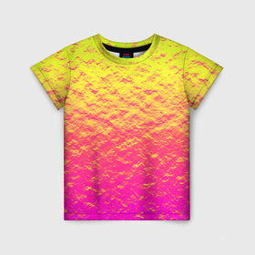Детская футболка 3D с принтом Яркий закат в Санкт-Петербурге, 100% гипоаллергенный полиэфир | прямой крой, круглый вырез горловины, длина до линии бедер, чуть спущенное плечо, ткань немного тянется | abstraction | casual | gradient | hot | yellow | абстракция | блестящий | блики | вода | волны | градиент | закат | золотистый | краска | красочный | небеса | неоновый | облака | пастельный | пляж | рассвет | сияние