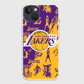 Чехол для iPhone 13 с принтом КОБИ БРАЙАНТ в Санкт-Петербурге,  |  | 24 lakers | kobe bryant | lakers | los angeles lakers | баскетбол. | коби брайант | лос анджелес лейкерс | лосанджелес лейкерс