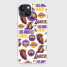 Чехол для iPhone 13 с принтом LAKERS LOGO в Санкт-Петербурге,  |  | 24 lakers | kobe bryant | lakers | los angeles lakers | баскетбол. | коби брайант | лос анджелес лейкерс | лосанджелес лейкерс