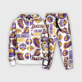 Детский костюм 3D с принтом LAKERS LOGO в Санкт-Петербурге,  |  | 24 lakers | kobe bryant | lakers | los angeles lakers | баскетбол. | коби брайант | лос анджелес лейкерс | лосанджелес лейкерс