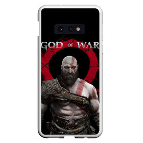 Чехол для Samsung S10E с принтом God of War в Санкт-Петербурге, Силикон | Область печати: задняя сторона чехла, без боковых панелей | armor | atreus | axe | cory barlog | god of war | kratos | loki | nextgen | playstation 5 | ps5 | santa monica studiogames | атрей | бог войны | броня | игры | кори барлог | кратос | локи | некстген | плейстейшен 5 | пс5 | рагнарек | рыцарь | топор