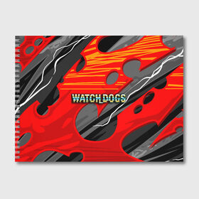 Альбом для рисования с принтом Watch Dogs Recing в Санкт-Петербурге, 100% бумага
 | матовая бумага, плотность 200 мг. | Тематика изображения на принте: dogs | legion | logo | text | watch | взлом | игра | легион | лого | символ | текст | хак | хакер | хакеры