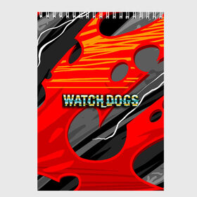 Скетчбук с принтом Watch Dogs Recing в Санкт-Петербурге, 100% бумага
 | 48 листов, плотность листов — 100 г/м2, плотность картонной обложки — 250 г/м2. Листы скреплены сверху удобной пружинной спиралью | Тематика изображения на принте: dogs | legion | logo | text | watch | взлом | игра | легион | лого | символ | текст | хак | хакер | хакеры
