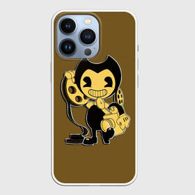 Чехол для iPhone 13 Pro с принтом Bendy And The Ink Machine в Санкт-Петербурге,  |  | bendy | bendy and the ink machine | бенди | бени | бенни | бэнди | детская | детям | игра | капли | компьютерная игра | краска | машина | подтеки | ужастик | чернила | чернильная