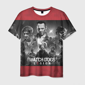 Мужская футболка 3D с принтом WATCH DOGS: LEGION в Санкт-Петербурге, 100% полиэфир | прямой крой, круглый вырез горловины, длина до линии бедер | ded | dedsec | dogs | hacker | legion | sec | watch | watch dogs 3 | watchdogs | дедсек | дэдсек | легион | хакер | хакеры