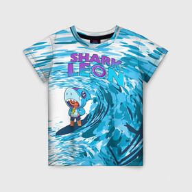 Детская футболка 3D с принтом Brawl STARS (surfing) в Санкт-Петербурге, 100% гипоаллергенный полиэфир | прямой крой, круглый вырез горловины, длина до линии бедер, чуть спущенное плечо, ткань немного тянется | Тематика изображения на принте: brawl | break dance | leon | moba | stars | supercell | surfing | игра | коллаборация | коллаж | паттерн