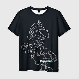 Мужская футболка 3D с принтом Пиноккио в Санкт-Петербурге, 100% полиэфир | прямой крой, круглый вырез горловины, длина до линии бедер | disney | pinocchio | vdkimel | дисней | пиноккио