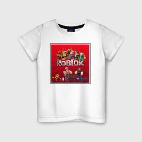 Детская футболка хлопок с принтом Roblox в Санкт-Петербурге, 100% хлопок | круглый вырез горловины, полуприлегающий силуэт, длина до линии бедер | roblox | studio | игра | игрок | игроман | купить | роблокс