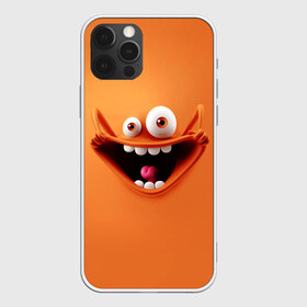 Чехол для iPhone 12 Pro Max с принтом Безумная мордашка в Санкт-Петербурге, Силикон |  | Тематика изображения на принте: глаза | зубы | мультяшный персонаж | смешная эмоция | смешное лицо | язык