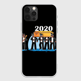 Чехол для iPhone 12 Pro с принтом 2020 не спасти... в Санкт-Петербурге, силикон | область печати: задняя сторона чехла, без боковых панелей | 2020 год мем | dancing coffin | tony igy astronomia tony igy | мем про 2020 год | мультяшные персонажи | популярный мем | смешной арт | черные гробовщики