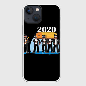 Чехол для iPhone 13 mini с принтом 2020 не спасти... в Санкт-Петербурге,  |  | 2020 год мем | dancing coffin | tony igy astronomia tony igy | мем про 2020 год | мультяшные персонажи | популярный мем | смешной арт | черные гробовщики