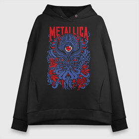 Женское худи Oversize хлопок с принтом Metallica в Санкт-Петербурге, френч-терри — 70% хлопок, 30% полиэстер. Мягкий теплый начес внутри —100% хлопок | боковые карманы, эластичные манжеты и нижняя кромка, капюшон на магнитной кнопке | american | heavy metal | los angeles | metal band | metallica | music | thrash metal | американская | лос анджелес | метал группа | металлика | музыка | трэш метал | трэш металл | хеви метал